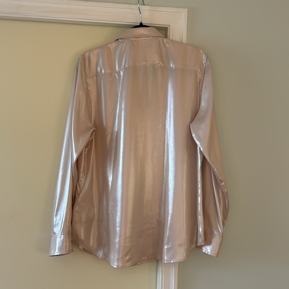 Gold Metallic Ralph Lauren Blouse - Picture 6 of 6
